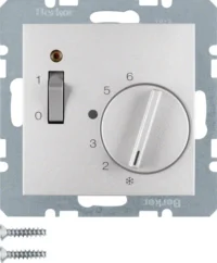 Berker Raumtemperaturregler 24 V mit Öffner, Zentrals 20311404