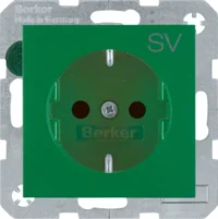 Berker SCHUKO-Steckdose grün matt 47231903