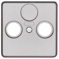 Kopp 358620183 Abdeckung für Ant steckd.2-fach TV RF M3x13,M3x16,M3x25 Milano stahl