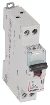Legrand 407479 DX3 LS-Schalter B 40A 1-polig+N 6kA 230VAC 1TE