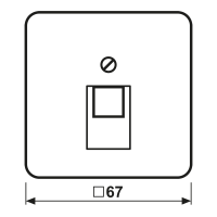Jung Abdeckung aws für IAE/UAE-Dose CD 569-1 UA WW