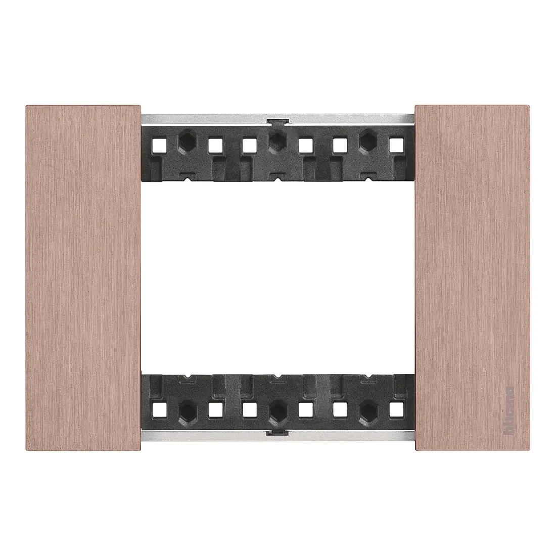 Legrand BTicino KA4803ZM LivingNow Abdeckrahmen 3-modulig in der Farbausführung Kupfer