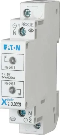 Eaton (Installation) Doppelleuchte 24AC/DC, weiß/weiß Z-DLD/WH24