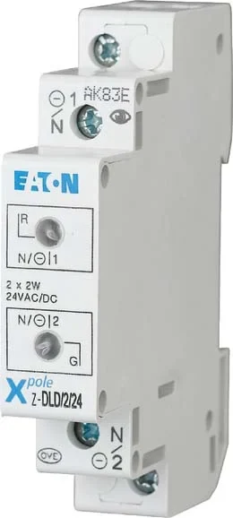 Eaton Eaton (Installation) Doppelleuchte 24AC/DC, weiß/weiß Z-DLD/WH24