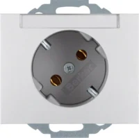 Berker Steckdose SCHUKO 45 Grad aluminium 47287103