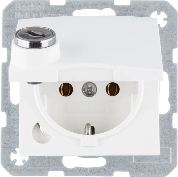 Berker Berker SCHUKO-Steckdose polarweiß matt 41631909