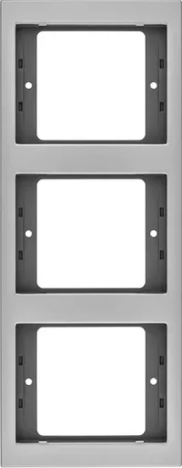 Berker Rahmen aluminium 3-fach senkrecht 13337003