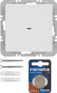 Berker KNX-Funk Wandsender 1-fach polarweiß samt 85655229