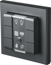 Homematic IP Smart Home Wandtaster HmIP-WRC6-A, 6-fach, anthrazit
