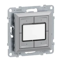 Legrand 765246 SEANO 4-fach Elektroniktaster 0  24V in der Farbausführung Al