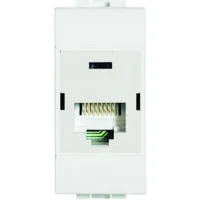 BTicino N4262C5E LivingLight Datendose RJ45 ungeschirmt Kategorie5e UTP Weiß