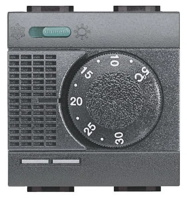 Legrand BTicino L4442 elektronisch Raumthermostat Heizung/Klima 5-30°C Anthrazit