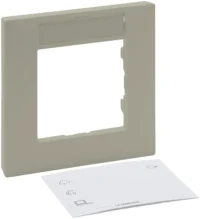 Legrand 864661 Rahmen 1-fach mit Beschriftungsfeld Niloe Step Sand
