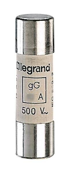 Legrand 014525 Zylindersicherung gG 25A 14x51 trägflink 500VAC 100kA mit Schlagb.
