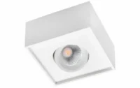 SG LEUCHTEN LED-Deckenanbauleuchte 7W weiß Cube Lux 902540 3000K 560lm Konverter