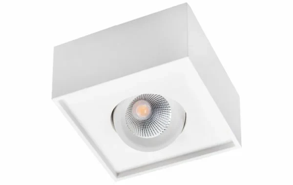 SG LEUCHTEN LED-Deckenanbauleuchte 7W weiß Cube Lux 902540 3000K 560lm Konverter