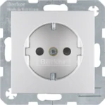 Berker Schuko-Steckdosealu matt 47231404