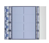 BTicino 352181 Frontblende Ruftasten- modul SFERA 8RT-D Allmetal