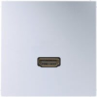 Jung Multimedia-Anschluss alu HDMI mit Tragring MA AL 1112