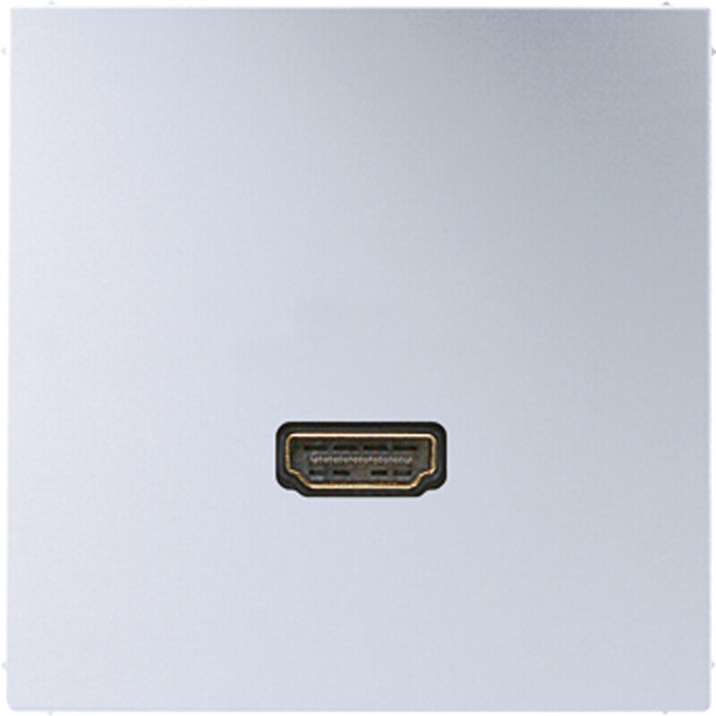 Jung Jung Multimedia-Anschluss alu HDMI mit Tragring MA AL 1112
