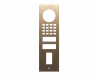 DoorBird D1101FV Fingerprint 50 Aufputz Frontblende – Echtes Messing