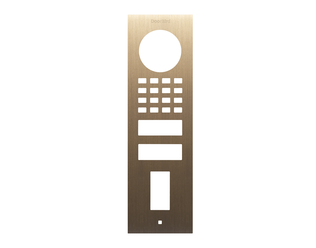 Doorbird DoorBird D1101FV Fingerprint 50 Aufputz Frontblende – Echtes Messing