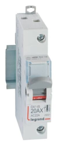 Legrand 406401 DX3 Lasttrennschalter 1-polig 20A 250VAC Kategorie AC-22A