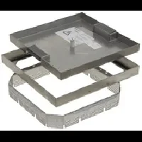 Legrand Legrand 8452222 Deckelsatz Edelstahl für Holzboden