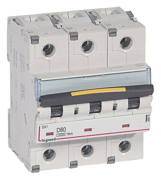 Legrand Legrand 409506 DX3 LS-Schalter D 80A 3-polig 10kA 400VAC 4,5TE