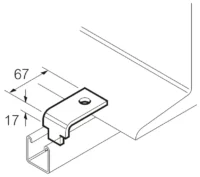Van Geel SC856S Holmklemmstück für Stahlträger V4A Edelstahl