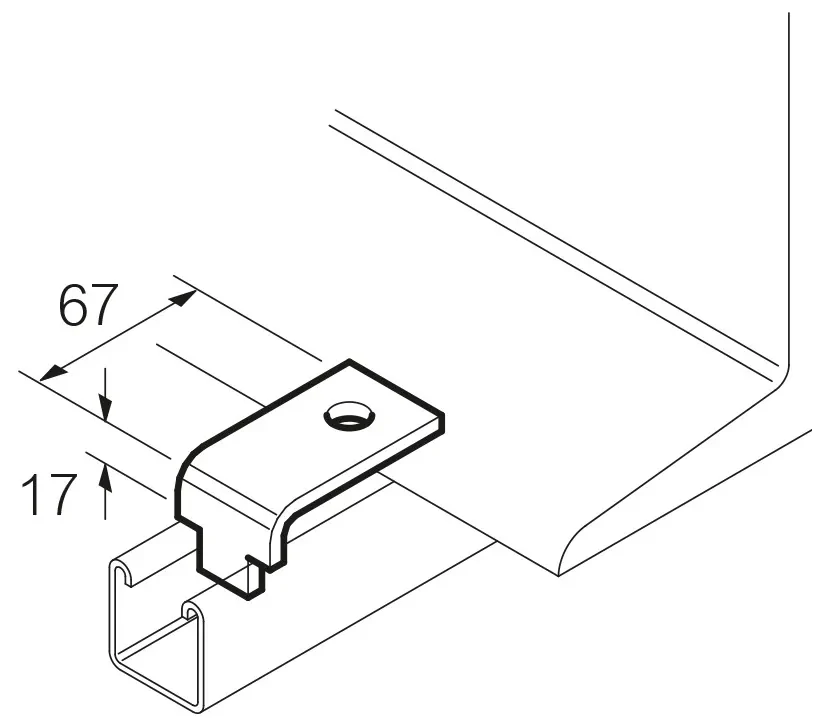Legrand Van Geel SC856S Holmklemmstück für Stahlträger V4A Edelstahl