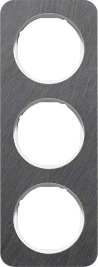 Berker Rahmen 3-fach Schiefer-anthrazit./polws 10132389