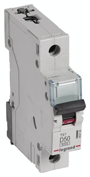 Legrand Legrand 403726 TX3 LS-Schalter D 50A 1-polig 6kA 230/400VAC 1TE