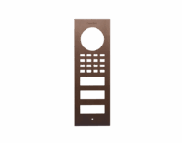DoorBird D1102V Aufputz Frontblende – Echte Baubronze