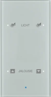 Berker Glas-Sensor 2-fach aluminium 75142134