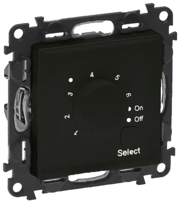 Legrand 756334 elektron. Fussboden- thermostat Valena Life schwarz – Bild 1