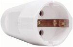Kopp 182102006 Kunststoff-Schutzkontakt- schalenkuppl IP20 3x1,5 16A 250V ark-weiß