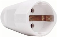 Kopp 182102006 Kunststoff-Schutzkontakt- schalenkuppl IP20 3x1,5 16A 250V ark-weiß