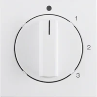 Berker Zentralstück mit Drehknopf 3S S.1/B.3/7 polar weiß 1096190900