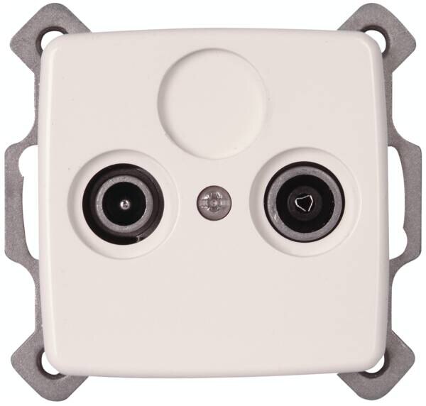 Kopp Kopp 922917080 Antennensteckdose 2-fach TV RF für Kabelfernsehen Rivo weiß