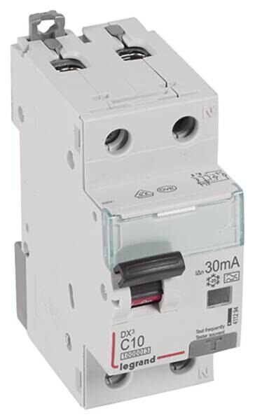 Legrand Legrand 411294 DX3 Fi/LS-Schalter C 10A 1P+N 10kA 30mA Typ A 230VAC 2TE