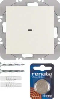 Berker KNX-Funk Wandsender 1-fach weiß glänzend 85655282