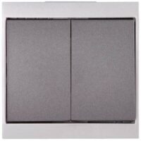 Kopp 620515085 Serienschalter 10AX 250V Malta anthrazit-silber