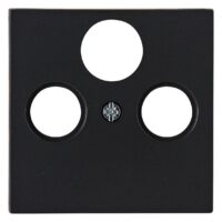 Kopp 491050001 HK07-Antennen-Abdeckung TV/RF/SAT Farbe:schwarz matt