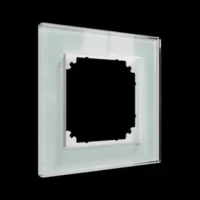 Merten Echtglasrahmen 1-fach Kristallweiß M-Plan MEG4010-2320