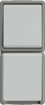 Siemens 5TA4816 DELTA fläche IP44 Aufputz Wechselschalter 10A 250V mit Klappdeckel