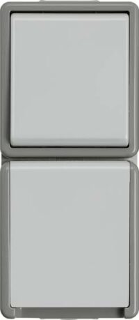 Siemens 5TA4816 DELTA fläche IP44 Aufputz Wechselschalter 10A 250V mit Klappdeckel