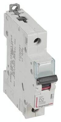 Legrand 409425 DX3 LS-Schalter D 2A 1-polig 10kA 230/400VAC 1TE
