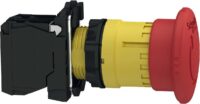 Schneider XB5AS8442 Pilzdrucktaster 1Ö 40mm rot NOT-AUS Drehentr. D22 Kunst.