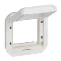 Legrand 069684L Plexo New Einsatz Mosaic Adapter mit Klappdeckel in der Ultraweiß